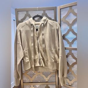 Abercrombie & Fitch Beige Zip-Up Hoodie